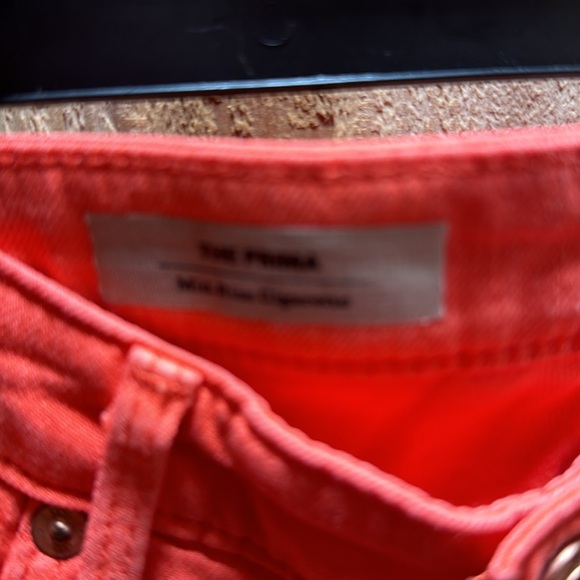 Adriano Goldschmied Mid rise cigarette pant coral/orange size 27R - Picture 4 of 10